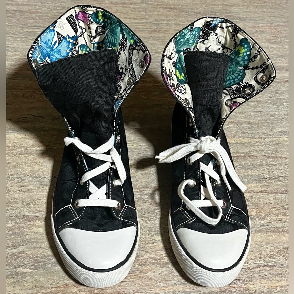 Coach Bonney High Top Foldover Sneakers